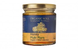 Organic Soul Honey Multi Flora Organic Wild Collection  Glass Jar  225 grams